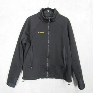 Columbia Titanium Softshell Jacket Womens Large Black Full Zip SL6026 Tech L